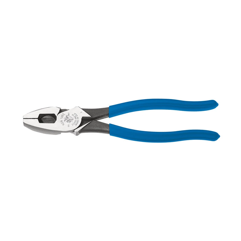 KLEIN TOOLS 9" Heavy-Duty High Leverage Side Cutting Fish Tape Pulling Pliers