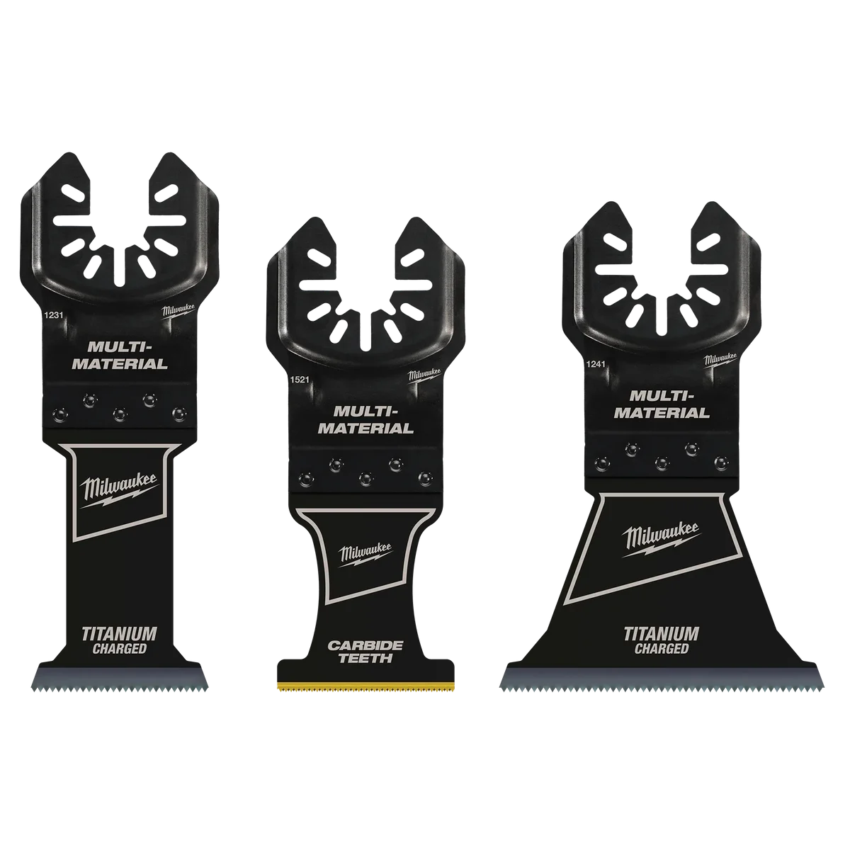 Milwaukee® OPEN-LOK™ 3PC MULTI-MATERIAL CUTTING MULTI-TOOL BLADE VARIETY PACK