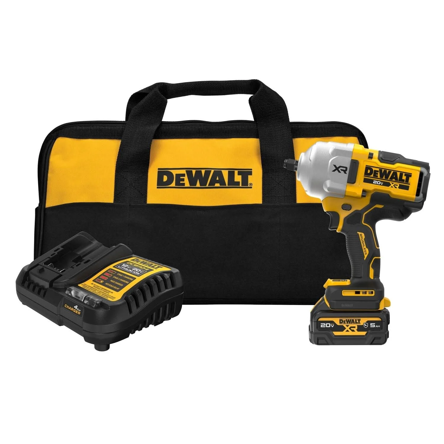 DeWalt DCF961GH1 20V MAX XR Brushless 1/2 in. High-Roque Impact Wrench w/ Hog Ring Anvil 5.0Ah Kit
