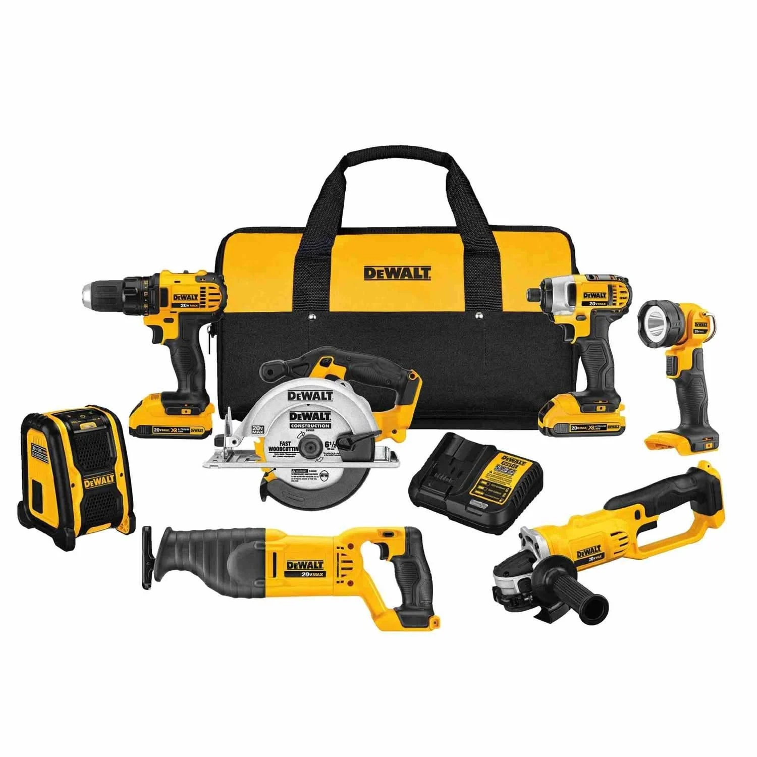DeWalt DCK720D2 20V Max Compact 7-Tool Combo Kit