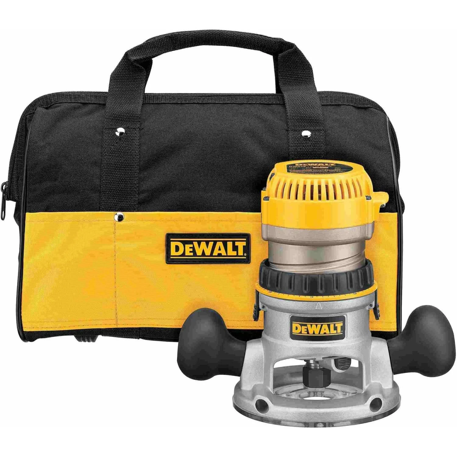 DeWalt DW618K Corded 2-1/4 HP EVS Fixed Base Router Kit with Soft Start