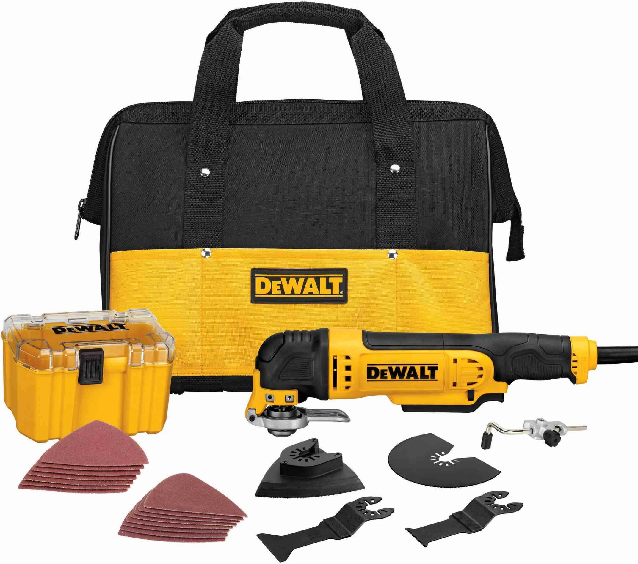 DeWalt DWE315K Corded 3 Amp Oscillating Tool Kit with 29 Accessories