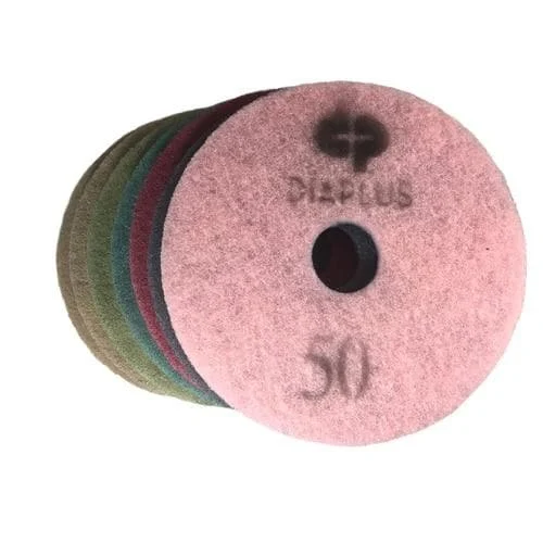 Dia Plus Pink Diamond Polishing Pad for Restoring Marble, Limestone, Sandstone, Travertine, Terrazzo, and Concrete