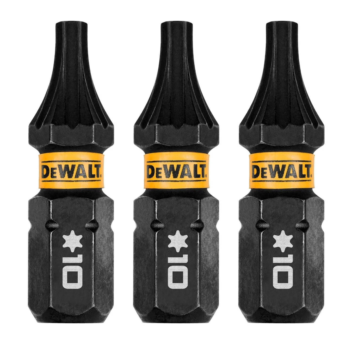DeWalt DWAF1TX10IR3 FlexTorq Impact Ready Screwdriving Bit, T10, 1 in. (3-Pack)