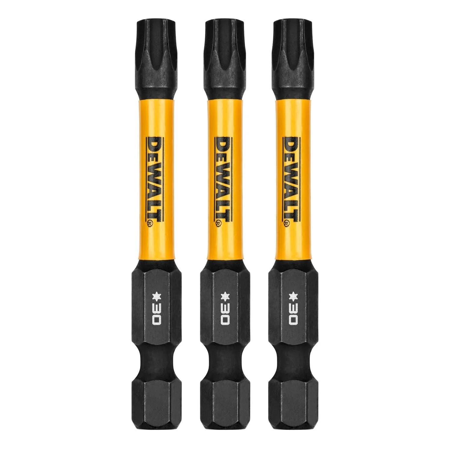 DeWalt DWAF2TX30IR3 FlexTorq Impact Ready Screwdriving Bit, T30, 2-1/4 in. (3-Pack)