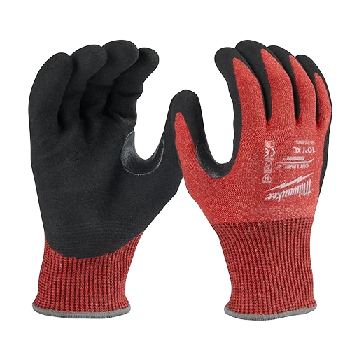 Cut Level 4 Nitrile Dipped Gloves - XL