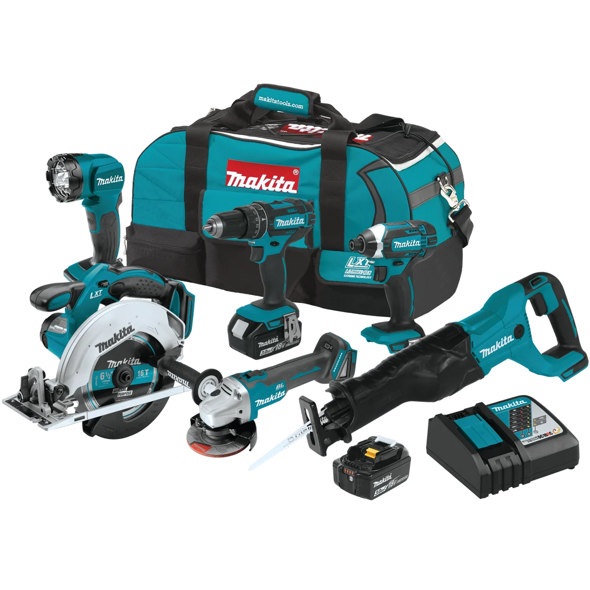 18V LXT® Lithium‑Ion Cordless 6‑Pc. Combo Kit (3.0Ah)
