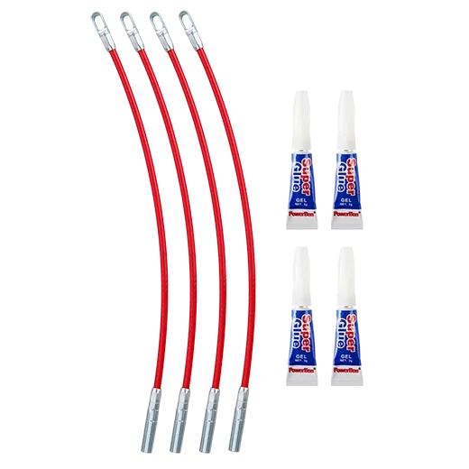 4PK Polyester Fish Tape Replacement Flexible Metal Leader