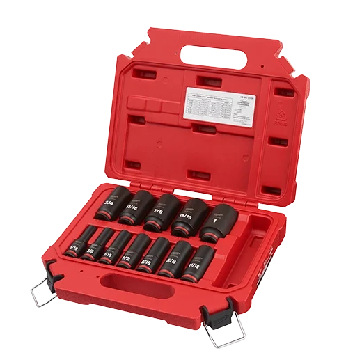 12PC SHOCKWAVE™ Impact Duty 3/8" Drive SAE Deep 6 Point Socket Set
