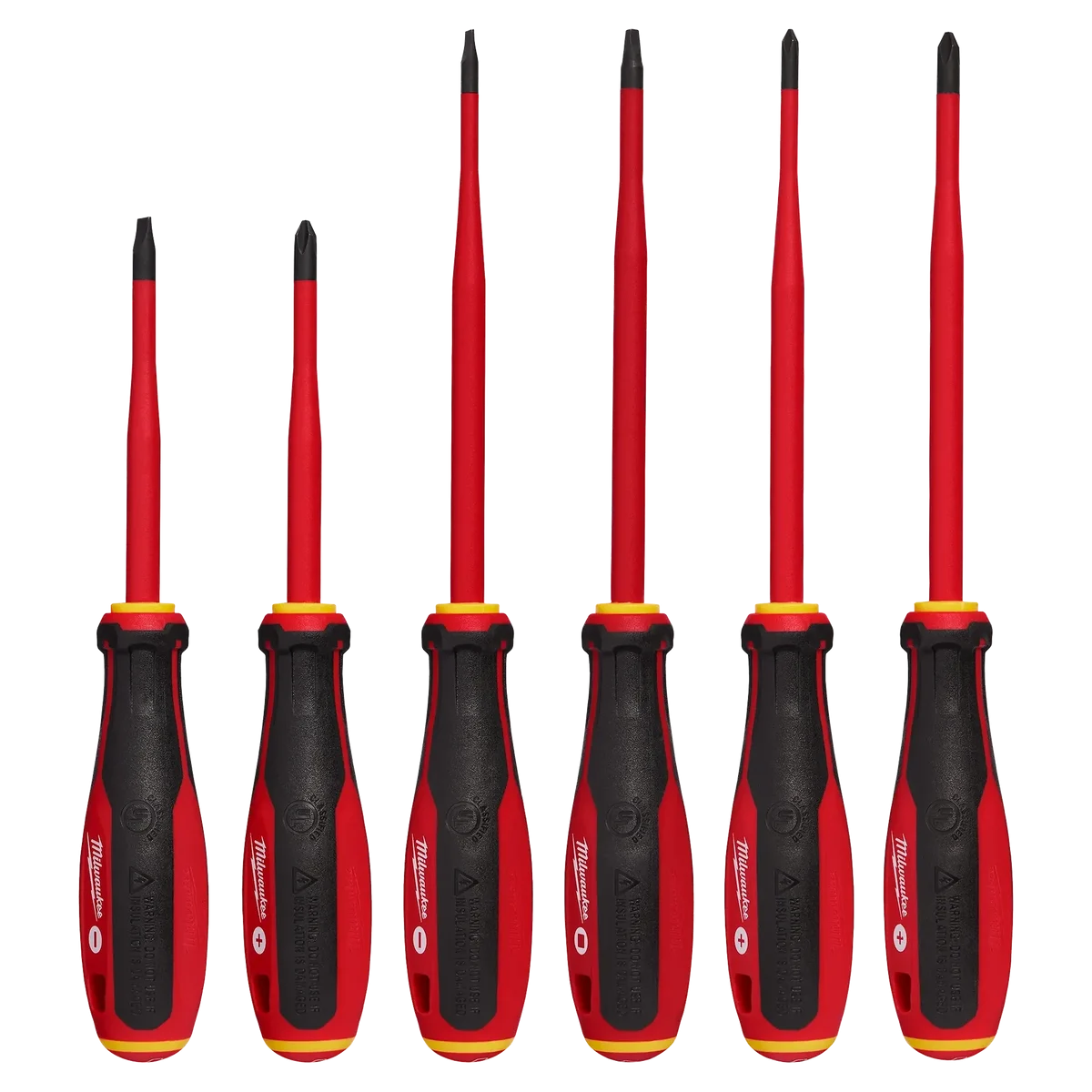 6pc 1000V Insulated Slim Tip Screwdriver Set
