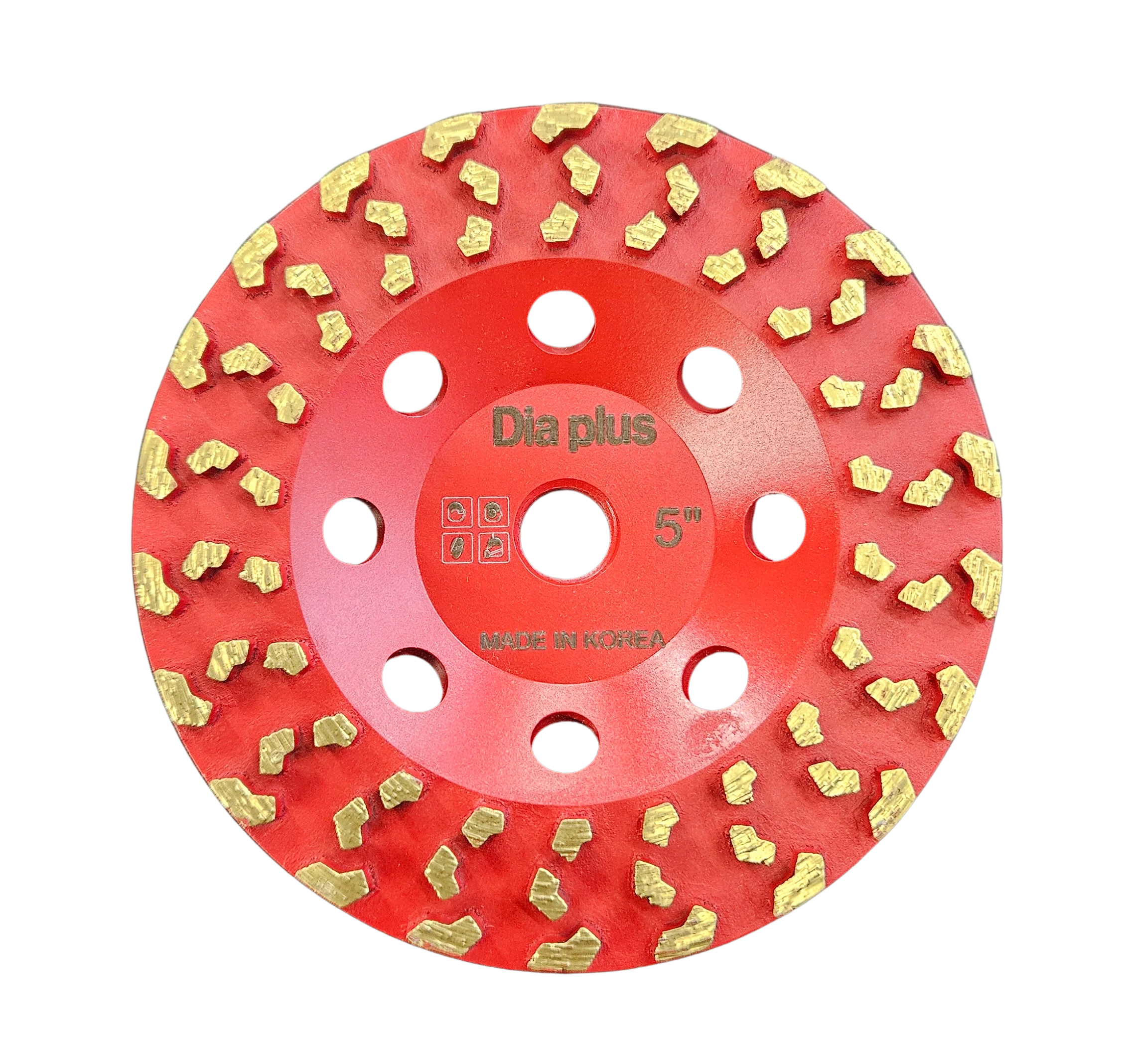 Dia Plus Vacuum Brazed Cup Wheel for Grinding Concrete, Epoxy, and Coatings