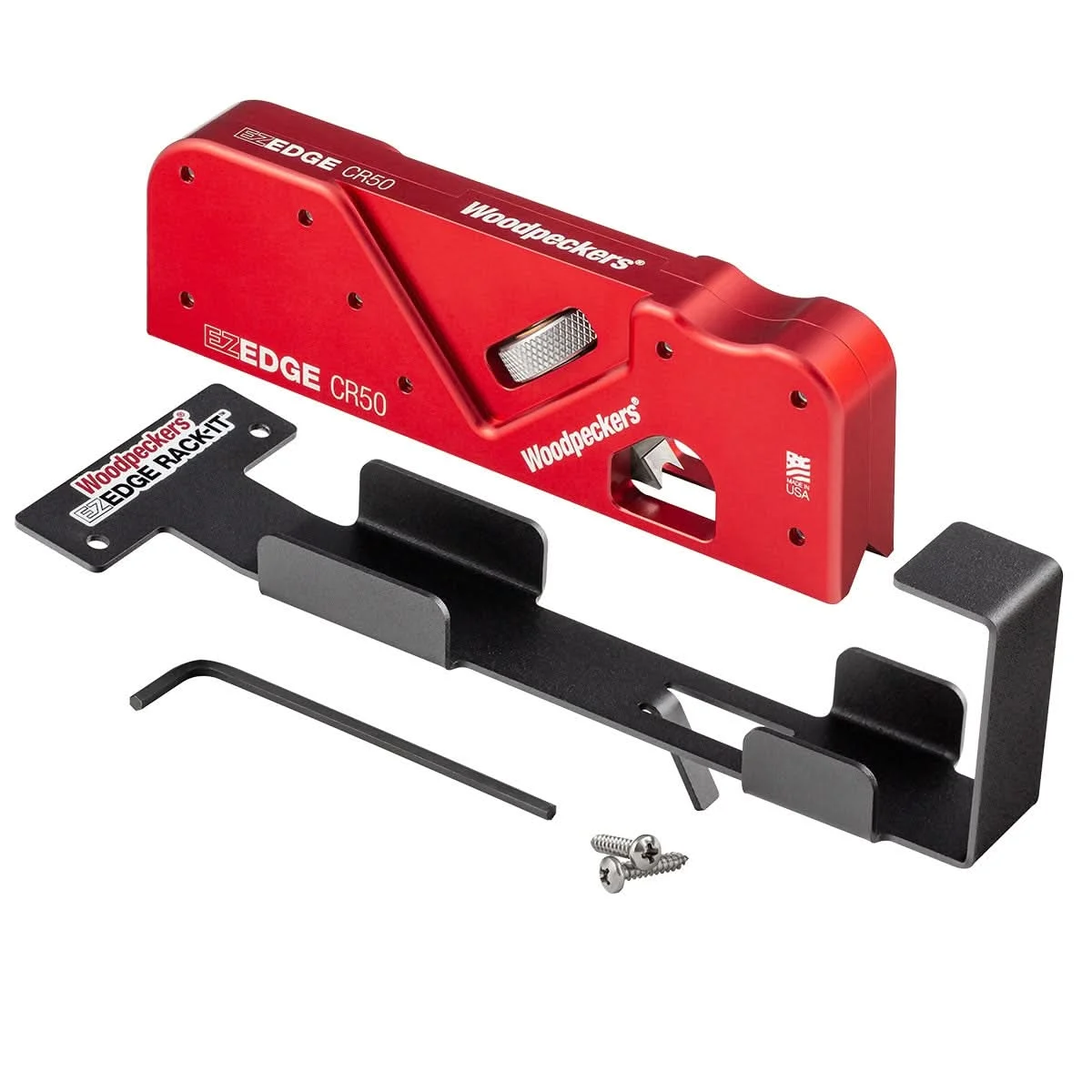 Woodpeckers EZE188-21 EZ Edge Corner Plane, 3/16" Radius, Plus Rack-It