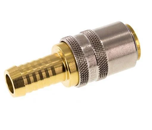 Brass DN 9 Mold Coupling Socket 13 mm Hose Pillar