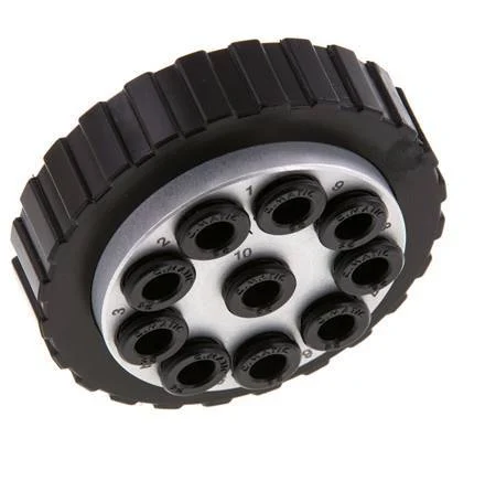 POM Multi-coupling Plug 10x6 mm Push-in Connections Vacuum