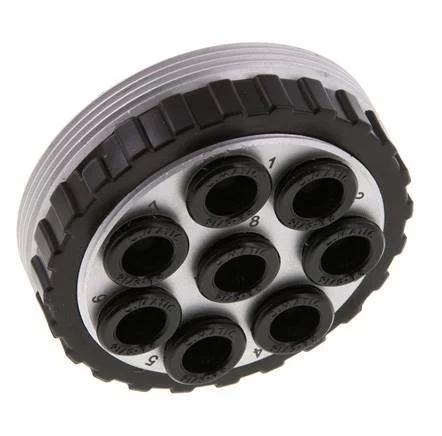 POM Multi-coupling Socket 8x8 mm Push-in Connections Vacuum
