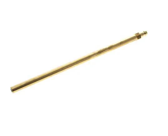 Brass DN 6 Mold Coupling Plug 10x240 mm Push-in Connections