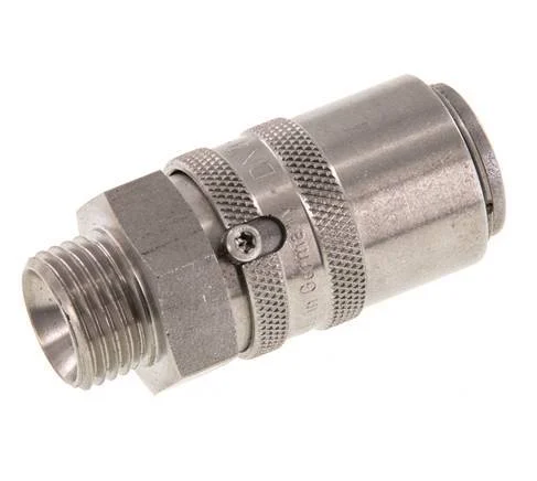 Stainless Steel DN 9 Mold Coupling Socket M16x1.5 Male Threads