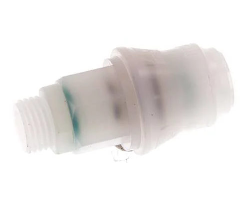 PVDF DN 5 Coupling Socket G 1/4 inch Male Threads