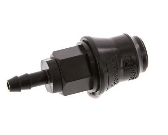 POM DN 5 Coupling Socket 6 mm Hose Pillar