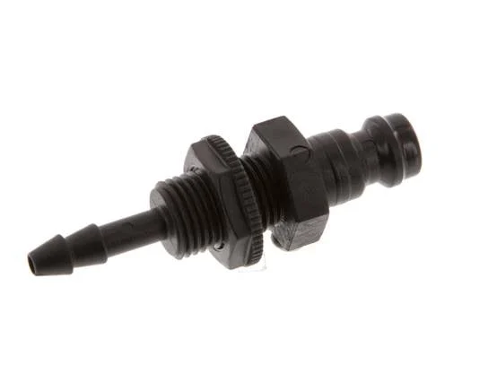 POM DN 5 Coupling Plug 4 mm Hose Pillar Bulkhead