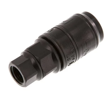 POM DN 7.2 Coupling Socket G 1/4 inch Female Threads