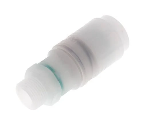 PVDF DN 7.2 Coupling Socket G 3/8 inch Male Threads