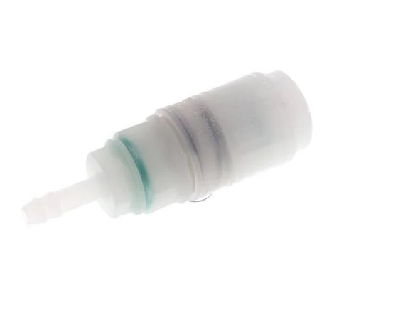 PVDF DN 7.2 Coupling Socket 6 mm Hose Pillar