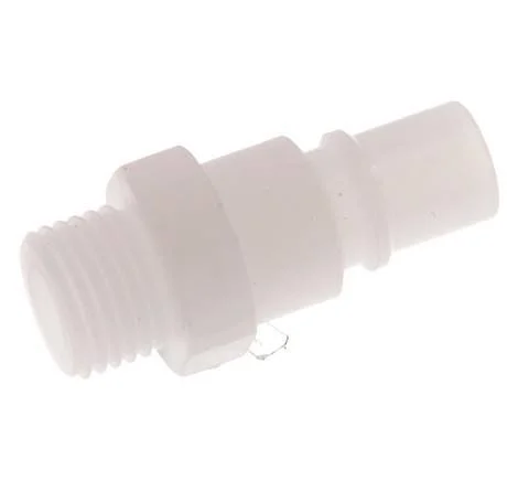 PVDF DN 7.2 Coupling Plug G 1/4 inch Male Threads