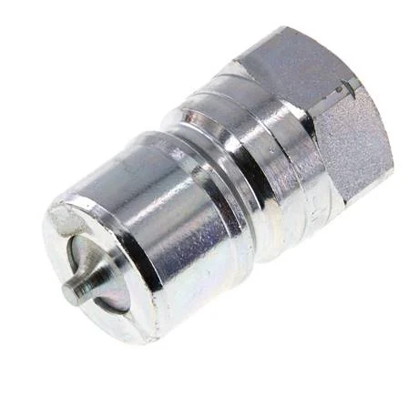 Steel DN 20 Hydraulic Coupling Plug 3/4 inch Female NPT Threads ISO 7241-1 B D 31.4mm
