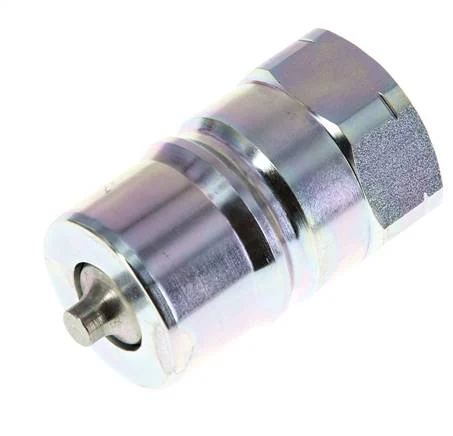 Steel DN 50 Hydraulic Coupling Plug 2 inch Female NPT Threads ISO 7241-1 B D 63.2mm