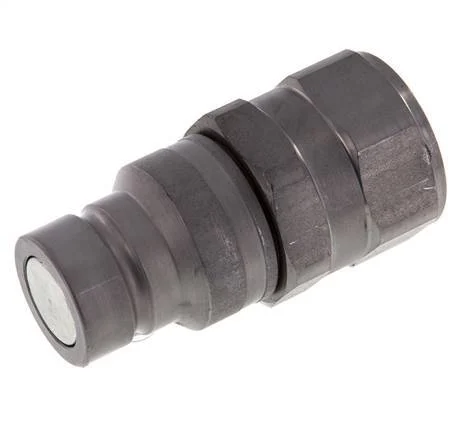 Steel DN 19 Flat Face Hydraulic Plug G 1 inch Female Threads ISO 16028 D 30mm