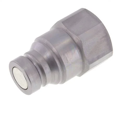 Steel DN 25 Flat Face Hydraulic Plug G 1 1/4 inch Female Threads ISO 16028 D 36mm