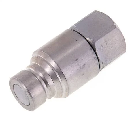 Steel DN 12.5 Flat Face Hydraulic Plug G 3/4 inch Female Threads ISO 16028 CEJN D 24.5mm