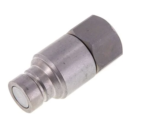 Steel DN 19 Flat Face Hydraulic Plug G 3/4 inch Female Threads ISO 16028 CEJN D 30mm