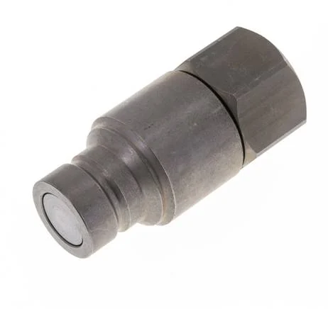Steel DN 19 Flat Face Hydraulic Plug G 1 inch Female Threads ISO 16028 CEJN D 30mm
