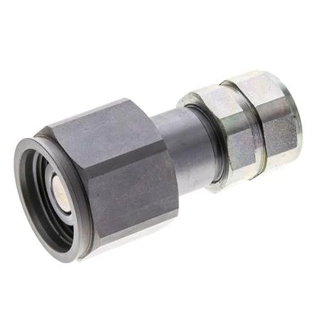 Steel DN 8.7 Flat Face Hydraulic Plug G 1/2 inch Female Threads ISO 16028 D M30 x 2