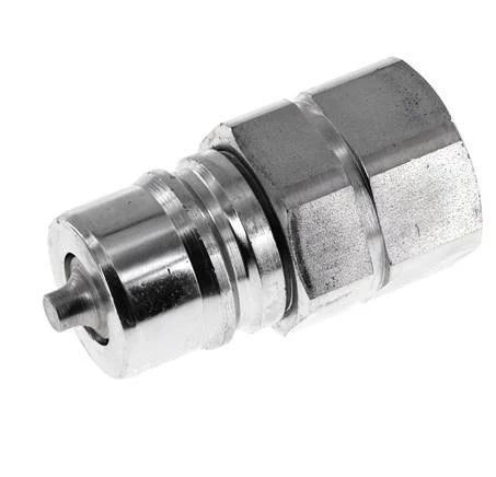 Steel DN 25 Hydraulic Coupling Plug G 1 inch Female Threads ISO 7241-1 A D 34.3mm