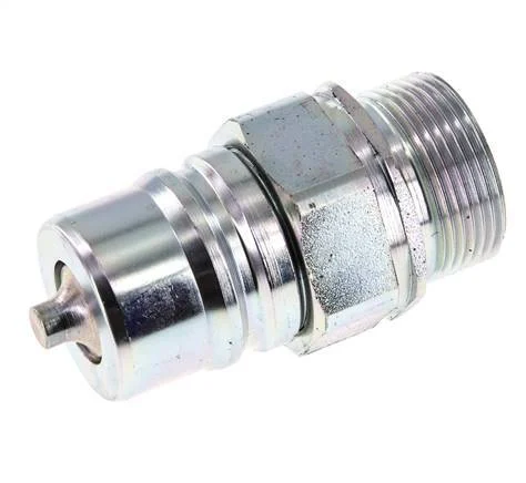 Steel DN 25 Hydraulic Coupling Plug 25 mm S Compression Ring ISO 7241-1 A/8434-1 D 34.3mm