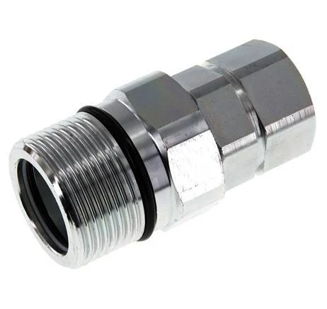 Steel DN 25 Hydraulic Coupling Socket G 1 inch Female Threads D M48 x 3