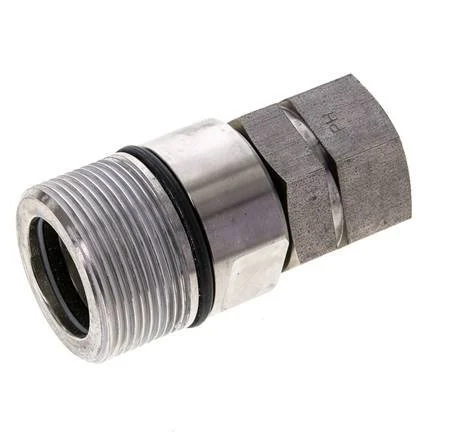 Stainless Steel DN 20 Hydraulic Coupling Socket G 3/4 inch Female Threads ISO 14541 D M42 x 2
