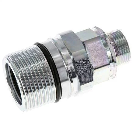 Steel DN 25 Hydraulic Coupling Socket 20 mm S Compression Ring ISO 8434-1 D M48 x 3