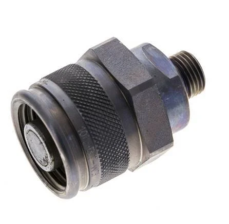 Steel Hydraulic Coupling Plug 10 mm L Cutting Ring ISO 14540/8434-1 D M32 x 3