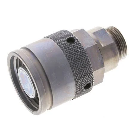 Steel Hydraulic Coupling Plug 28 mm L Cutting Ring ISO 14540/8434-1 D M54 x 4