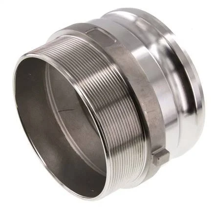 Camlock DN 120 (5'') Stainless Steel Coupling R 5'' Male Thread Type F MIL-C-27487