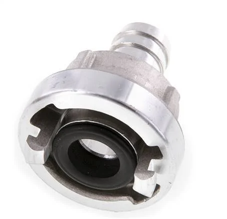 25-D (31 mm) Forged Aluminum Storz Coupling 19 mm Hose Pillar Rotatable for a PVC hose