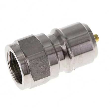 Stainless Steel DN 10 Coupling For Washing Machine Plug G 3/8 inch Male Threads Double Shut-Off