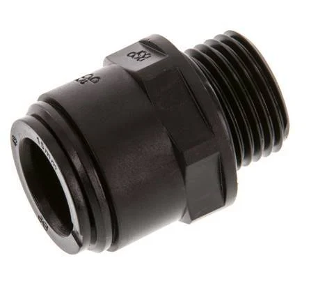 15mm x G1/2'' Push-in Fitting with Male Threads POM NBR