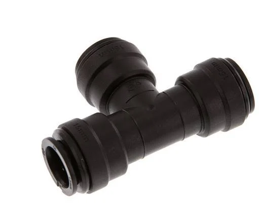 15mm Tee Push-in Fitting POM NBR FDA