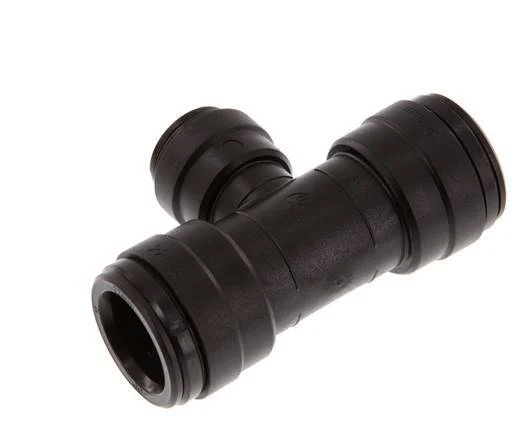 15mm x 22mm Tee Push-in Fitting POM NBR FDA