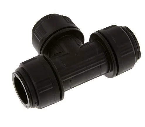 28mm Tee Push-in Fitting Brass/POM NBR FDA